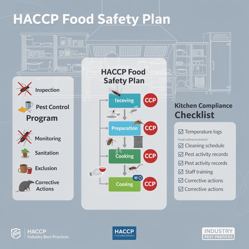 HACCP food safety documentation and pest control compliance