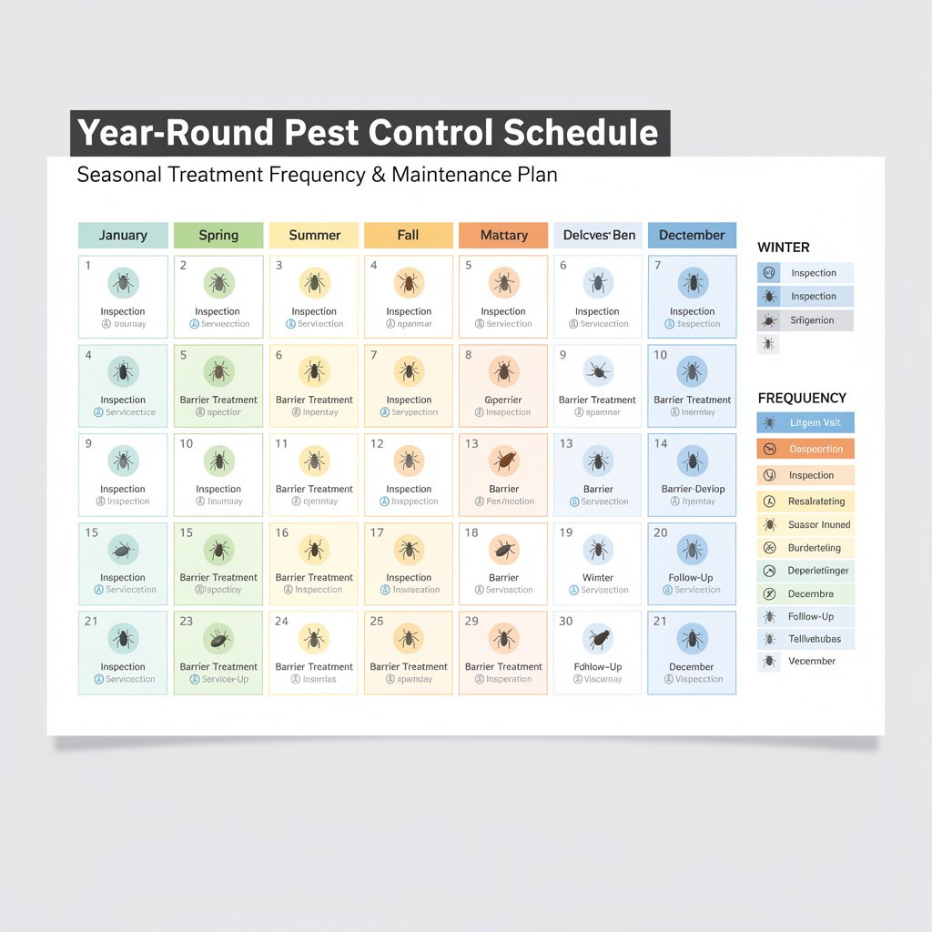 Pest control service frequency and scheduling guide