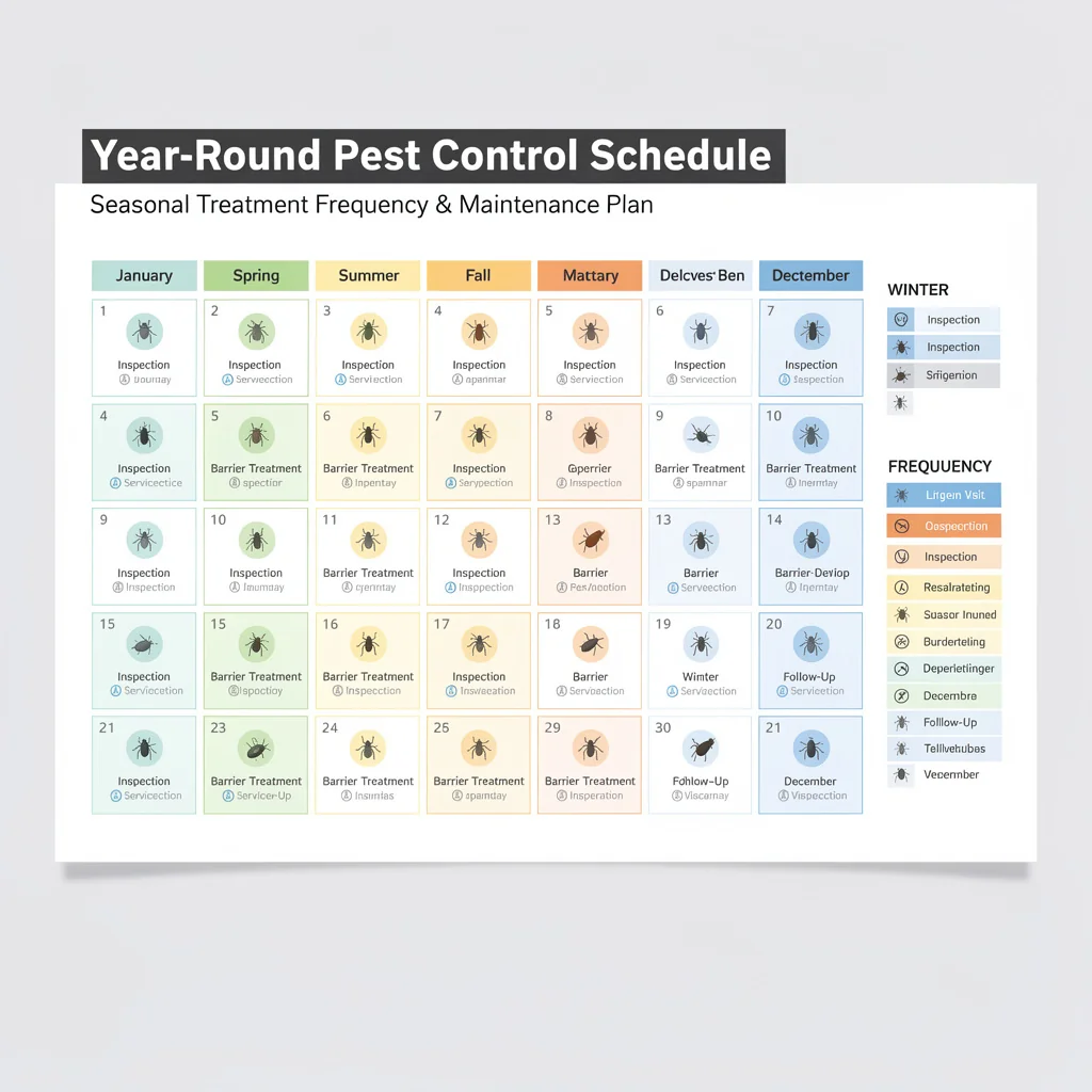 Pest control service frequency and scheduling guide