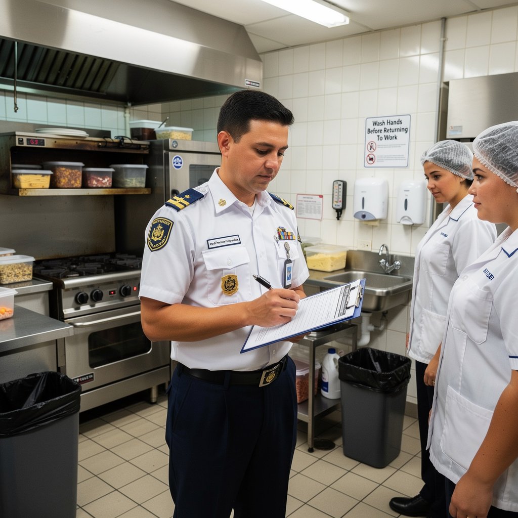 MOH health inspection at food premises