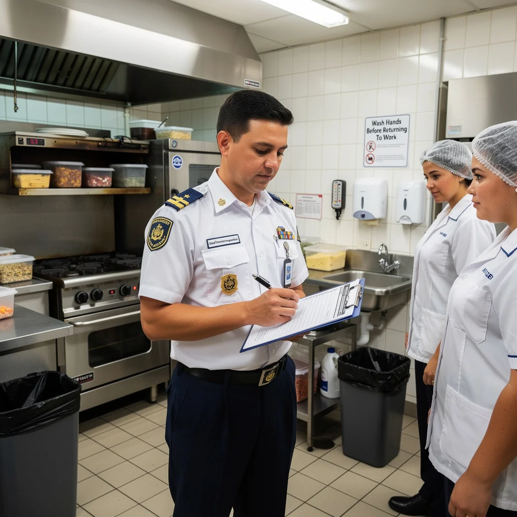 MOH health inspection at food premises