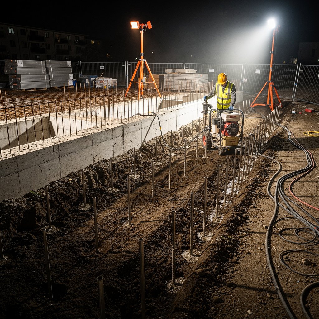 Termite soil treatment application